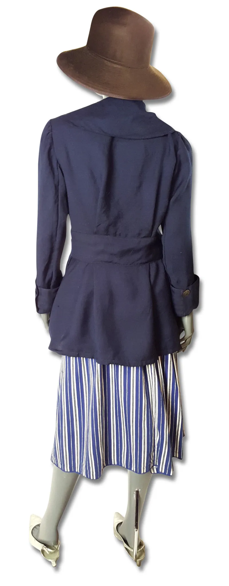 Navy Twill Jacket 1920s or 1930s