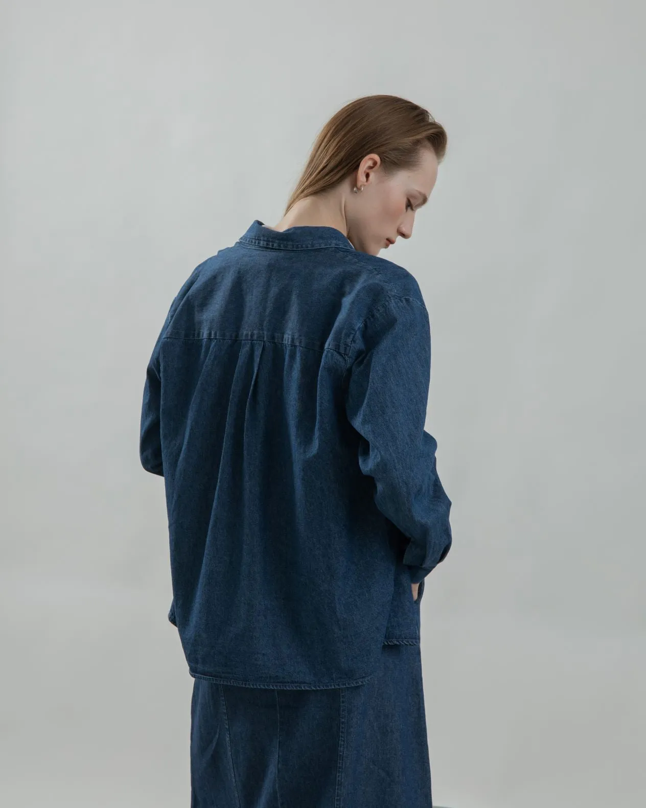 Nori Pocket Denim Shirt (Denim)