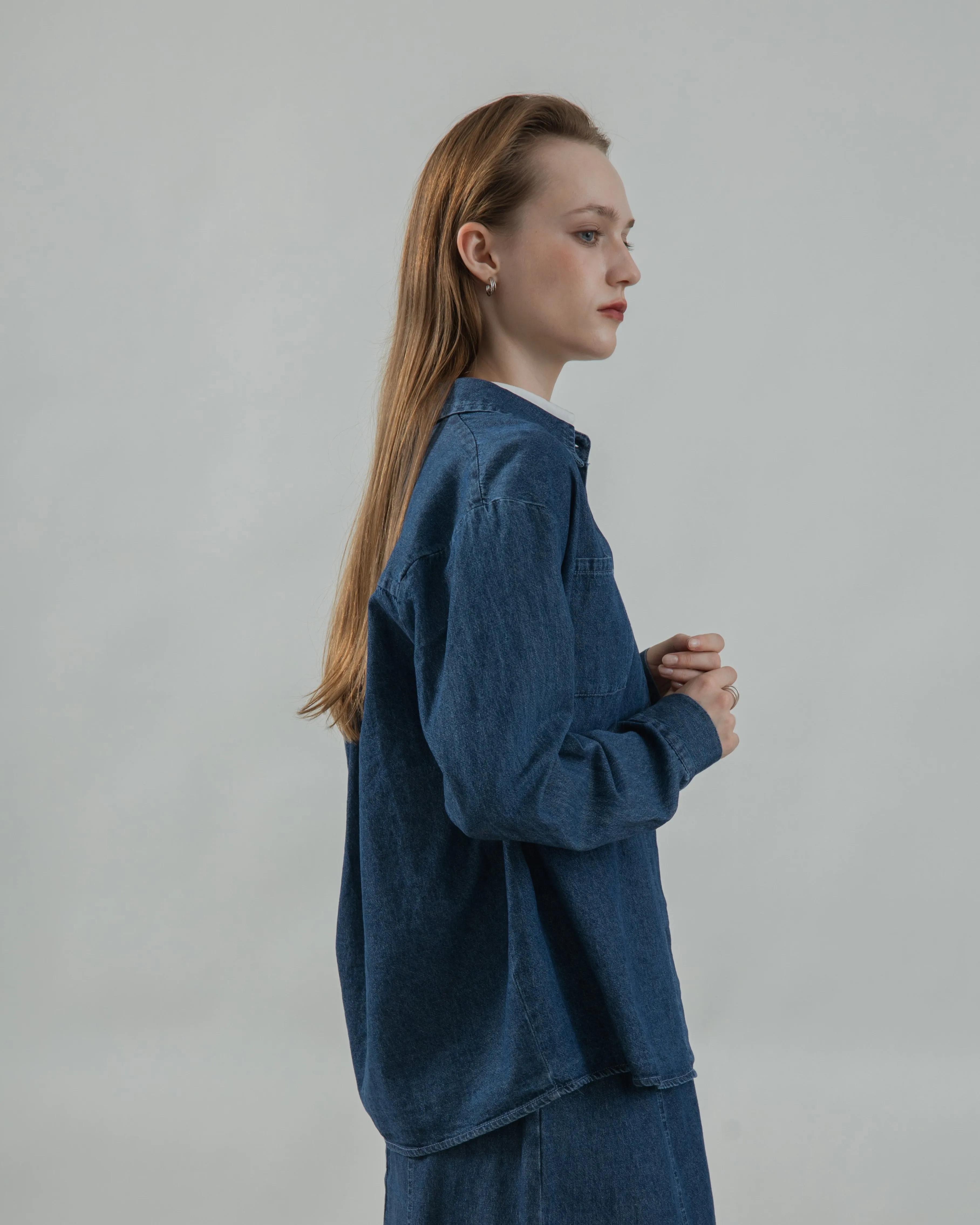 Nori Pocket Denim Shirt (Denim)