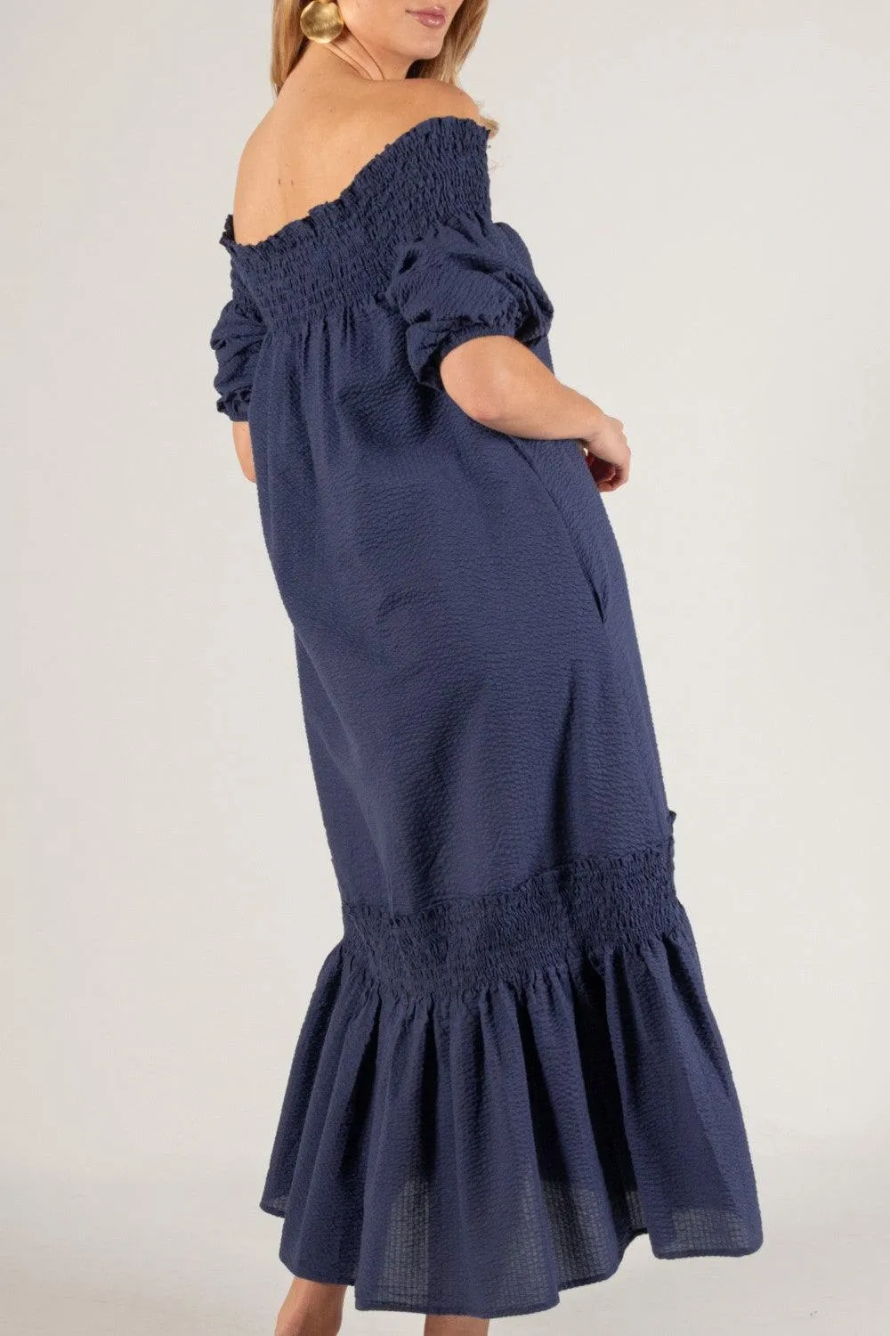 Off The Shoulder Midi Dress