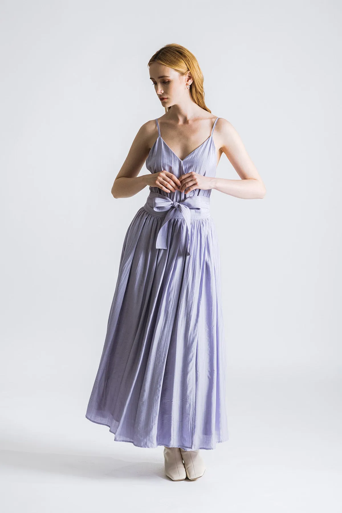 Ophelliath Camisole Ribbon Tie Maxi Dress