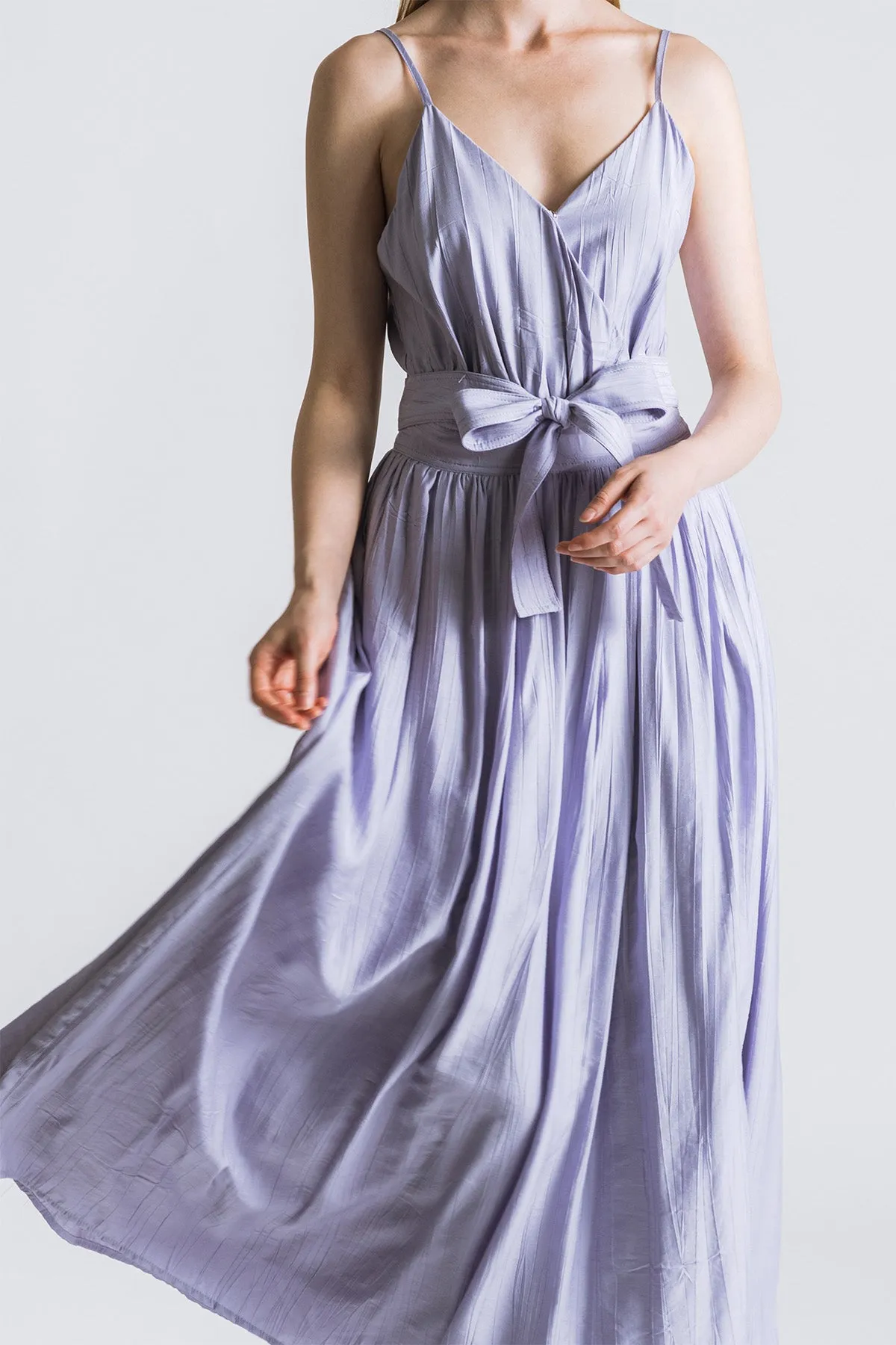 Ophelliath Camisole Ribbon Tie Maxi Dress