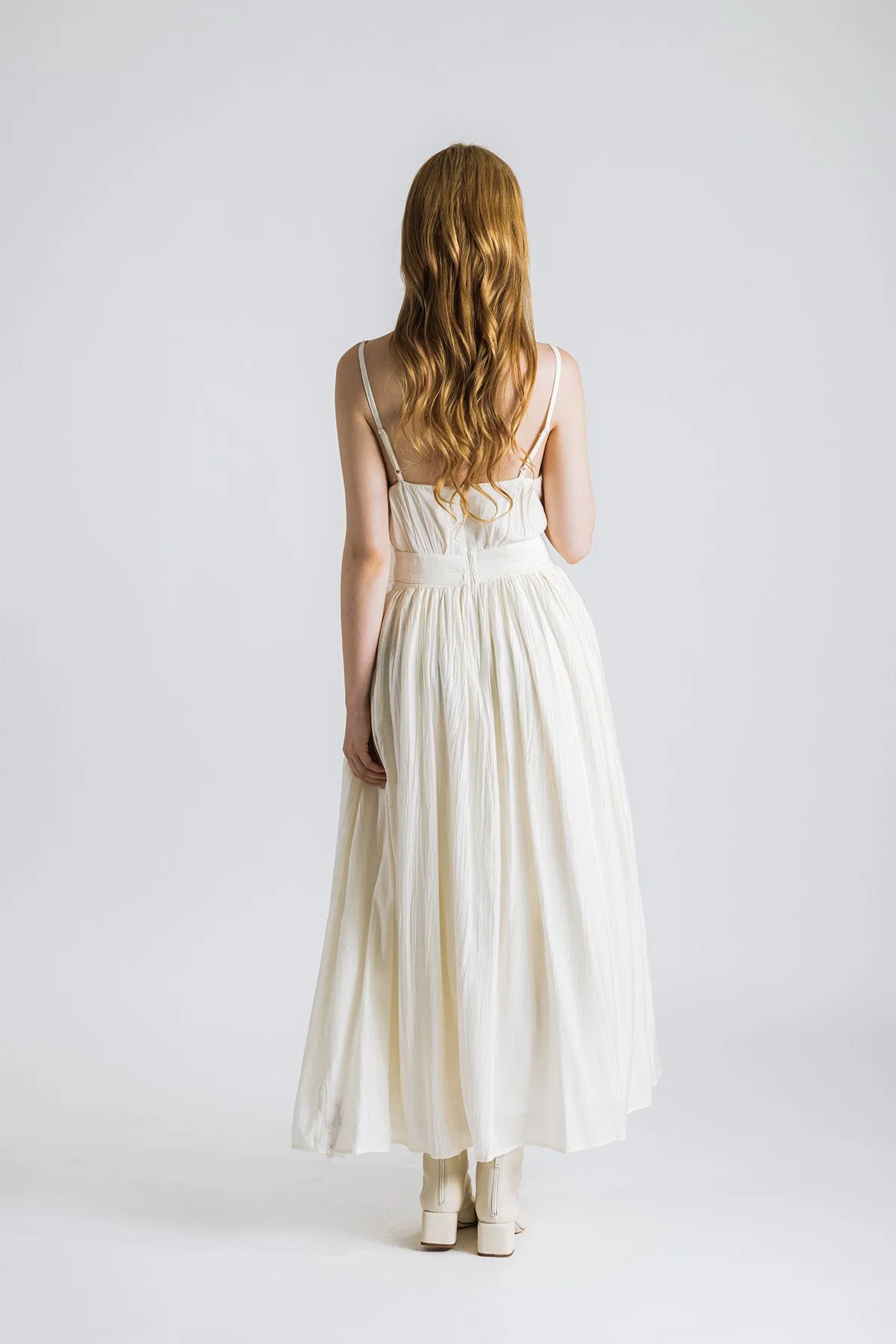 Ophelliath Camisole Ribbon Tie Maxi Dress