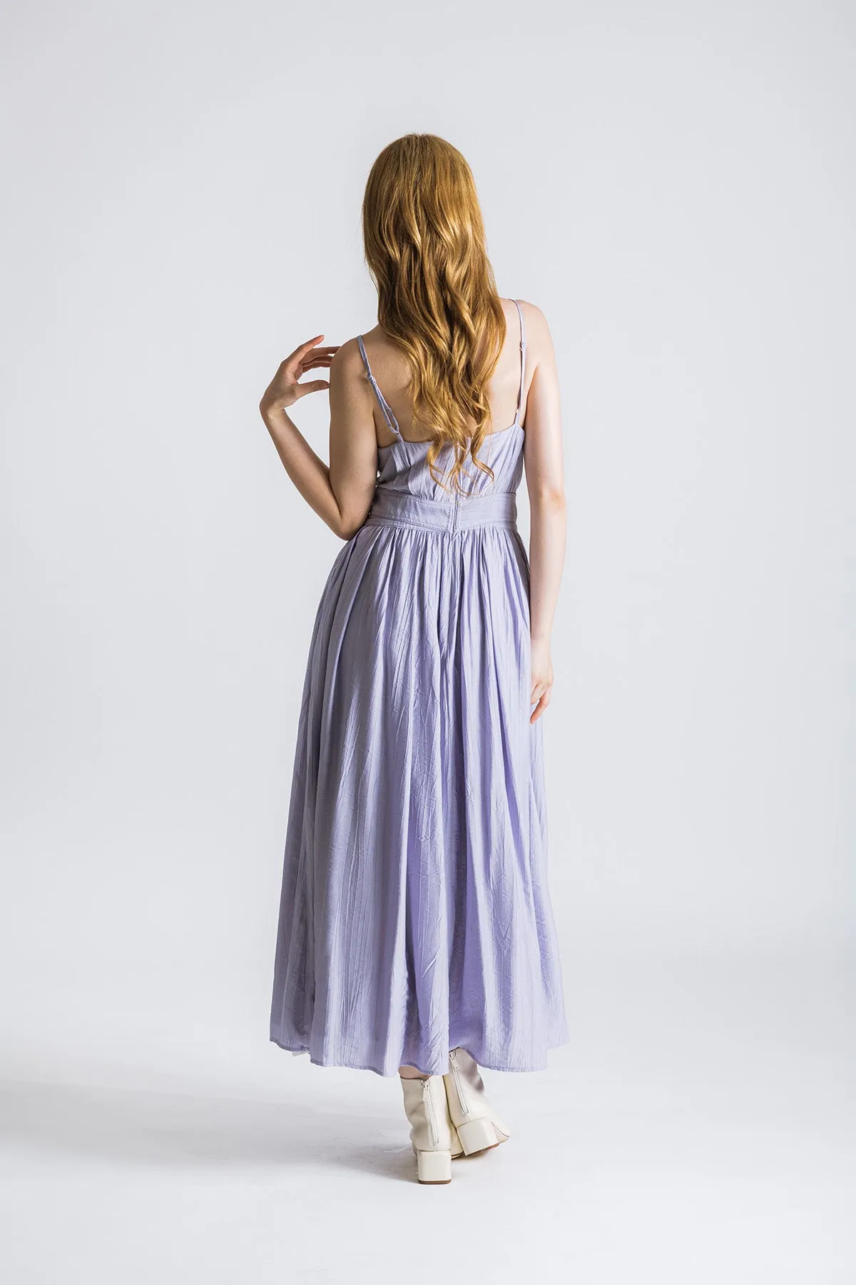 Ophelliath Camisole Ribbon Tie Maxi Dress