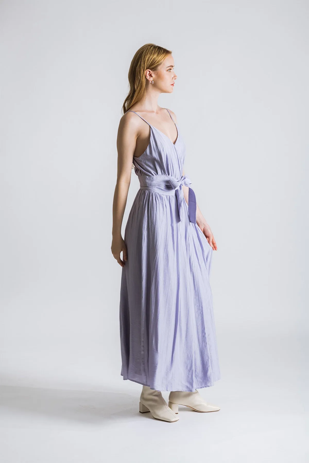 Ophelliath Camisole Ribbon Tie Maxi Dress