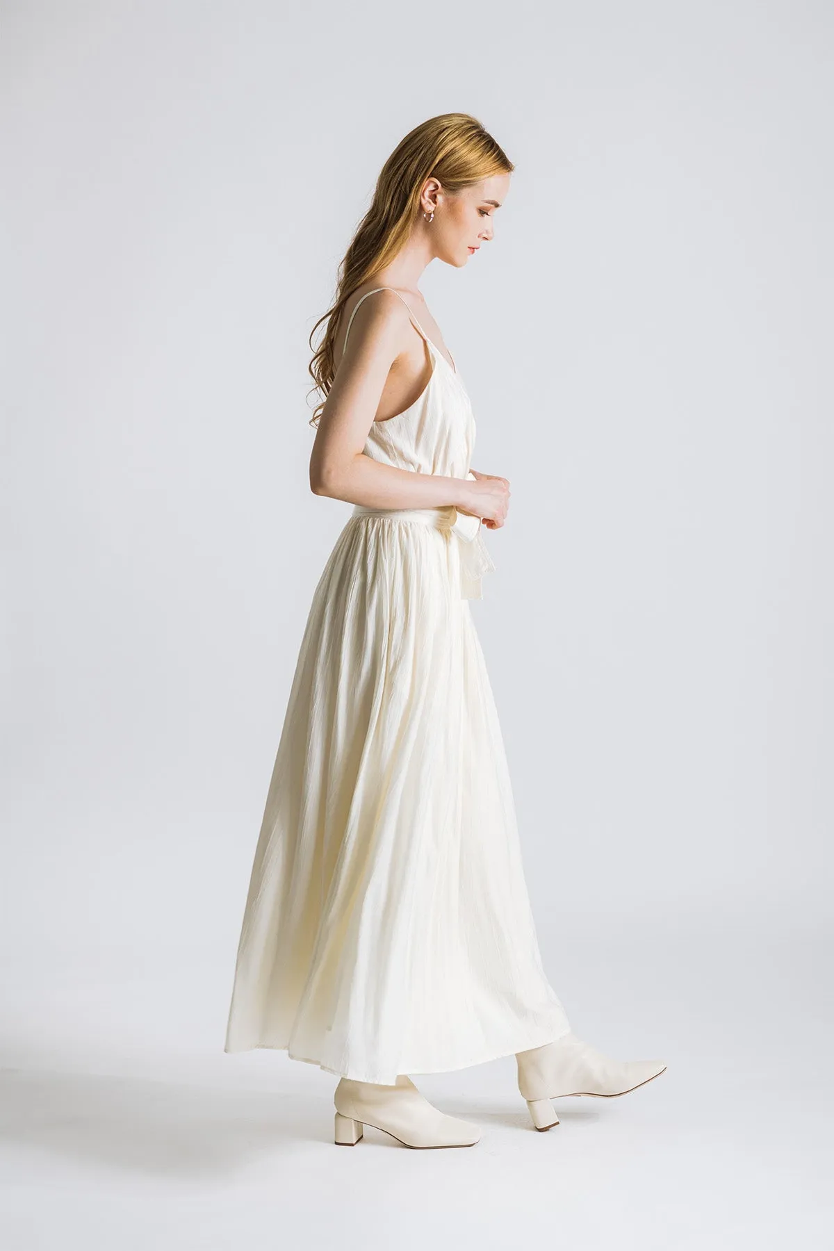 Ophelliath Camisole Ribbon Tie Maxi Dress
