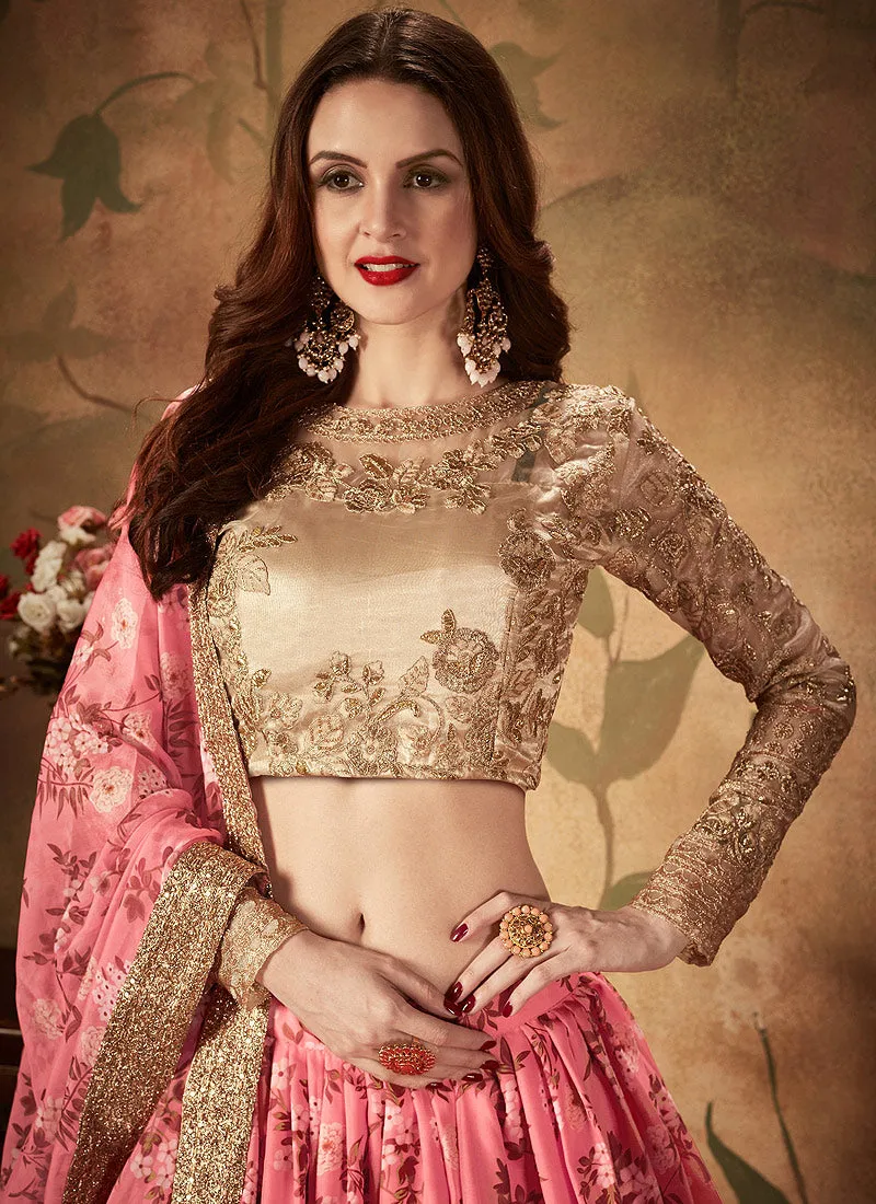 Pink Designer Lehenga Choli