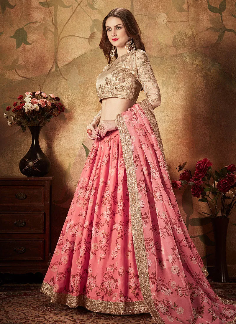 Pink Designer Lehenga Choli