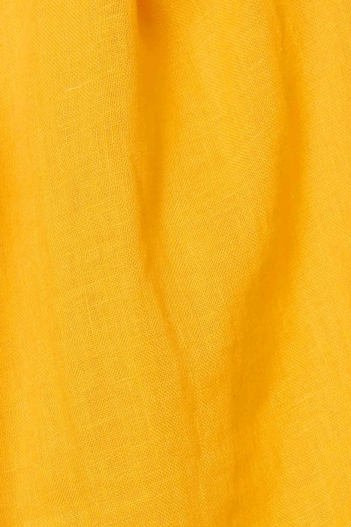 Playa Linen Boyfriend Shirt - Sunflower EcoLinen