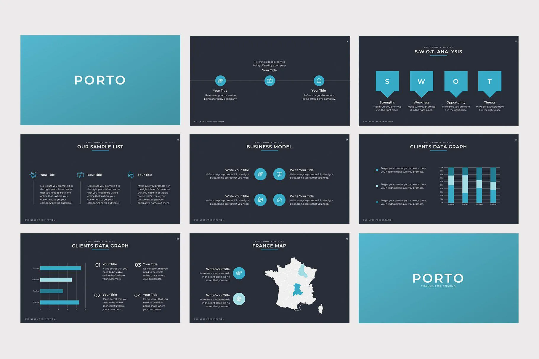 Porto Business Google Slides