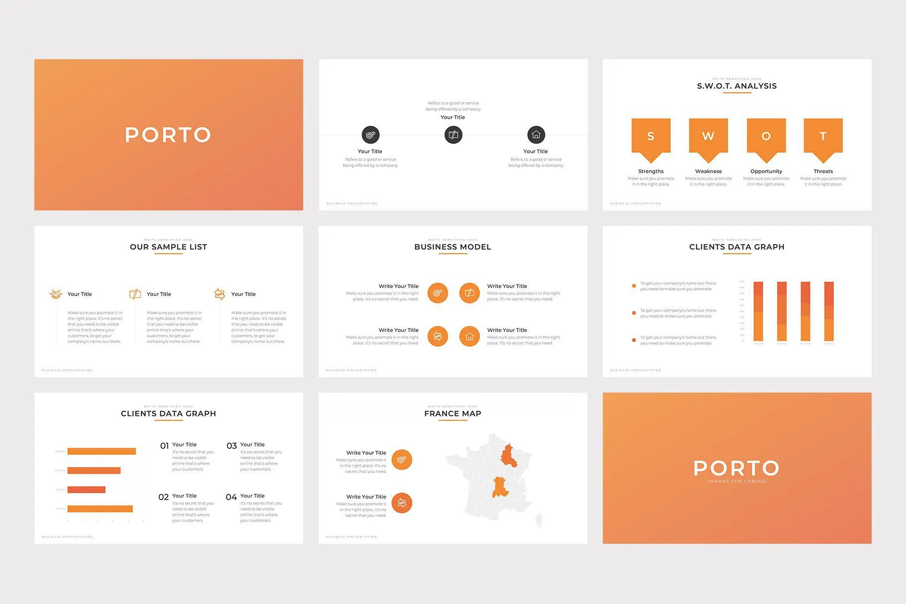 Porto Business Google Slides