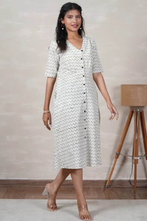 Rapunzel Hand Block Printed Dress