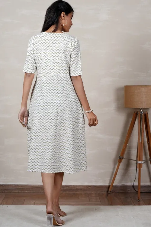 Rapunzel Hand Block Printed Dress