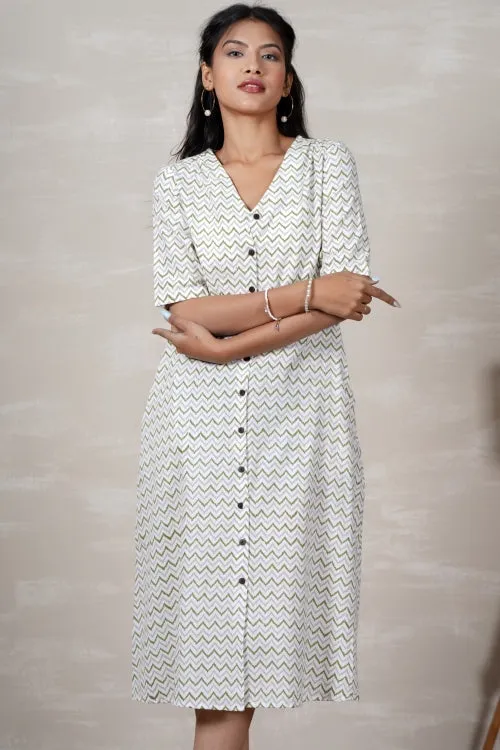 Rapunzel Hand Block Printed Dress