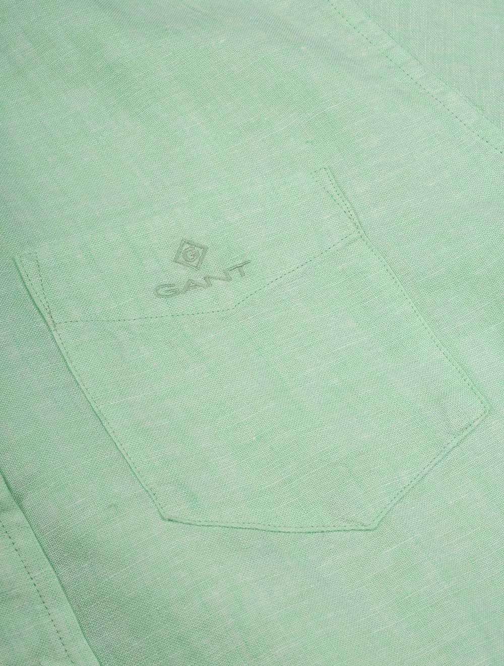Regular Linen Short Sleeve Shirt Absinthe Green