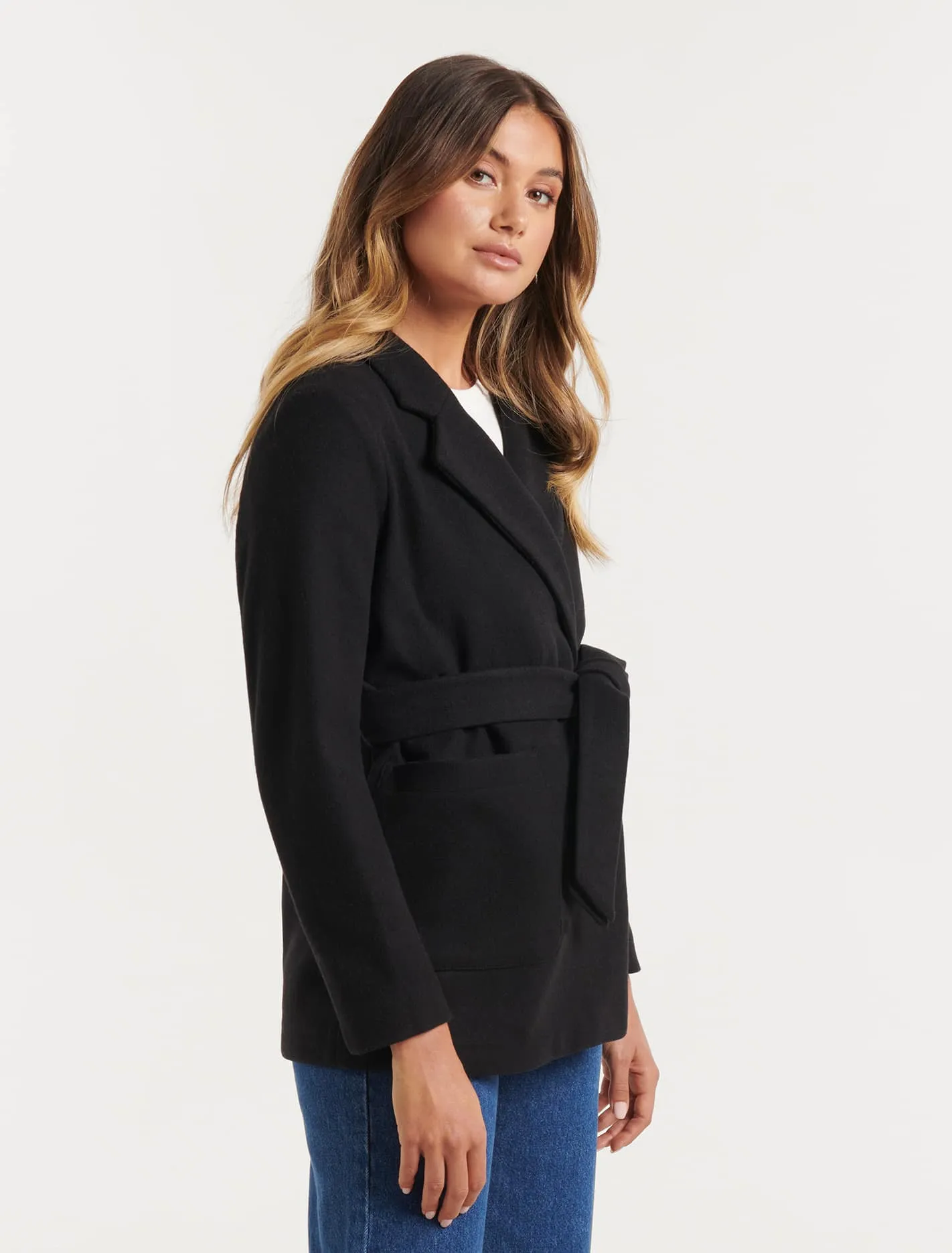 Sarah Petite Wrap Coat
