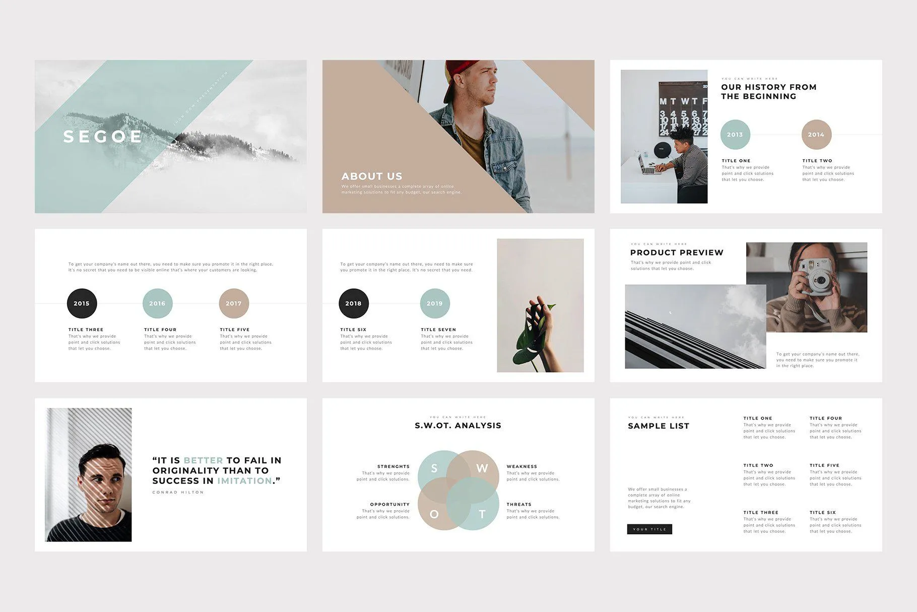 Segoe Keynote Template