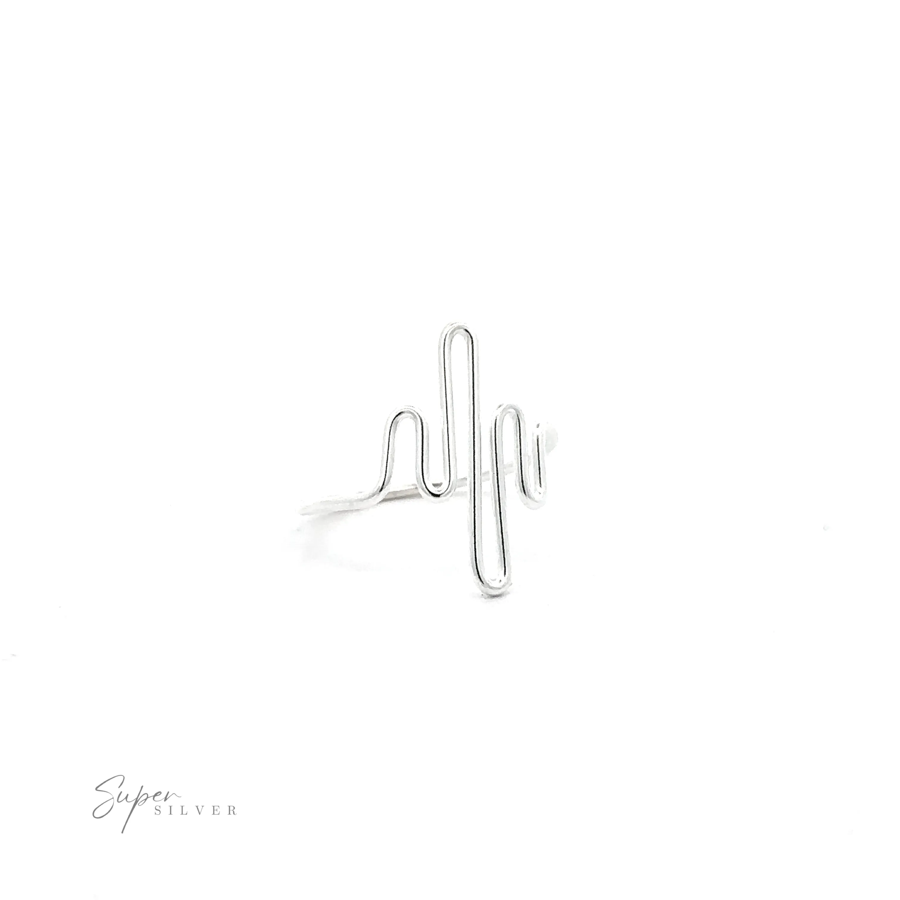 Silver Squiggle Ring