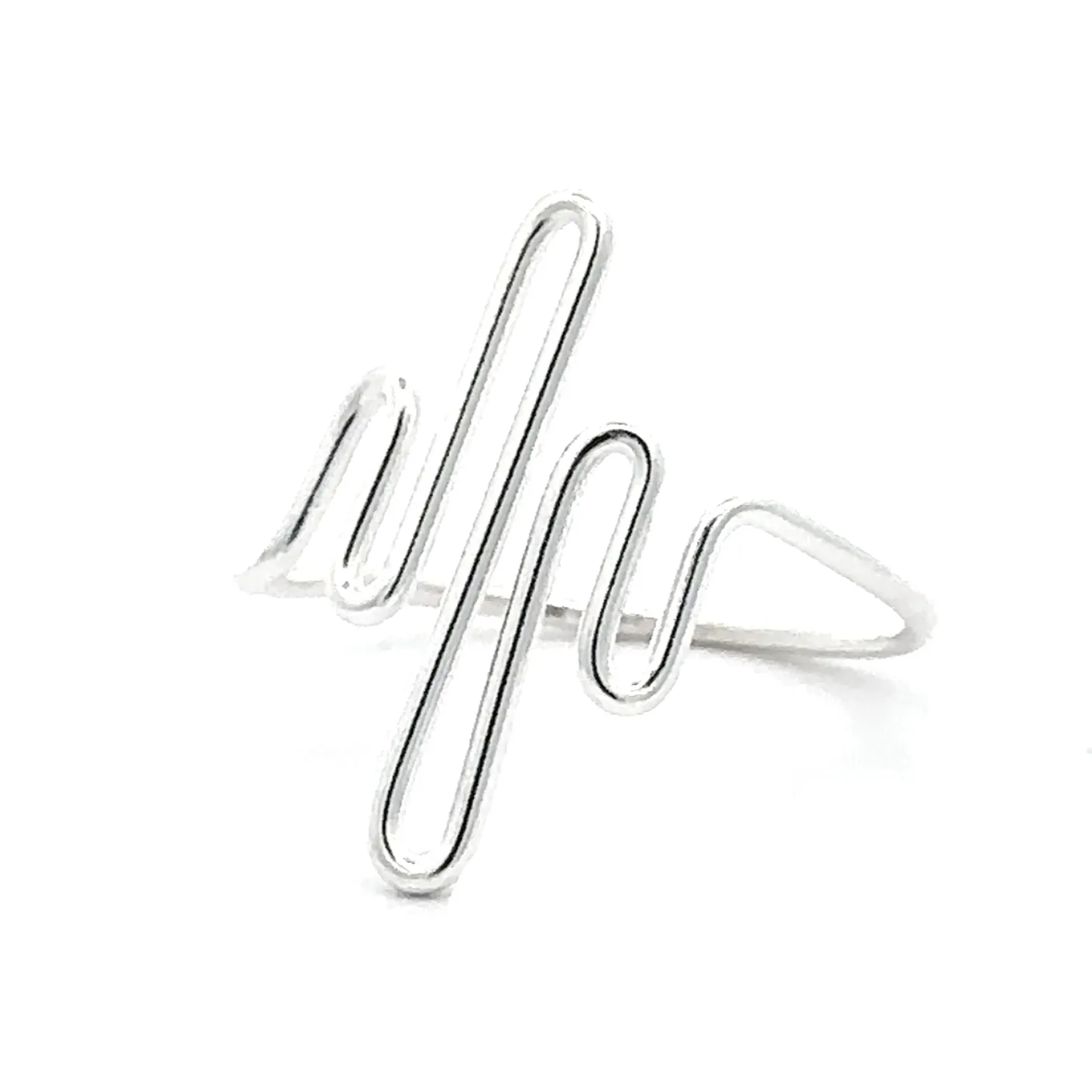 Silver Squiggle Ring