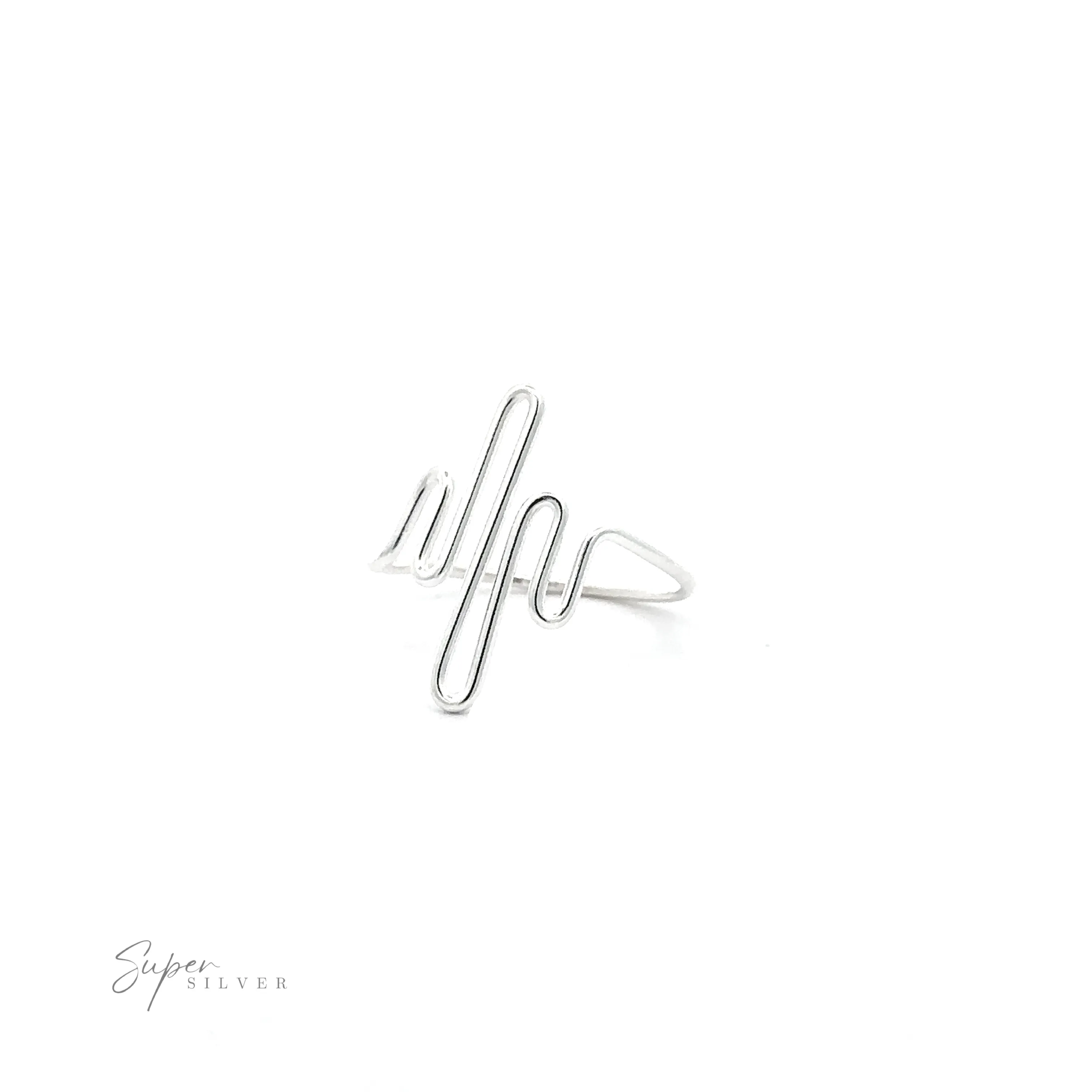 Silver Squiggle Ring