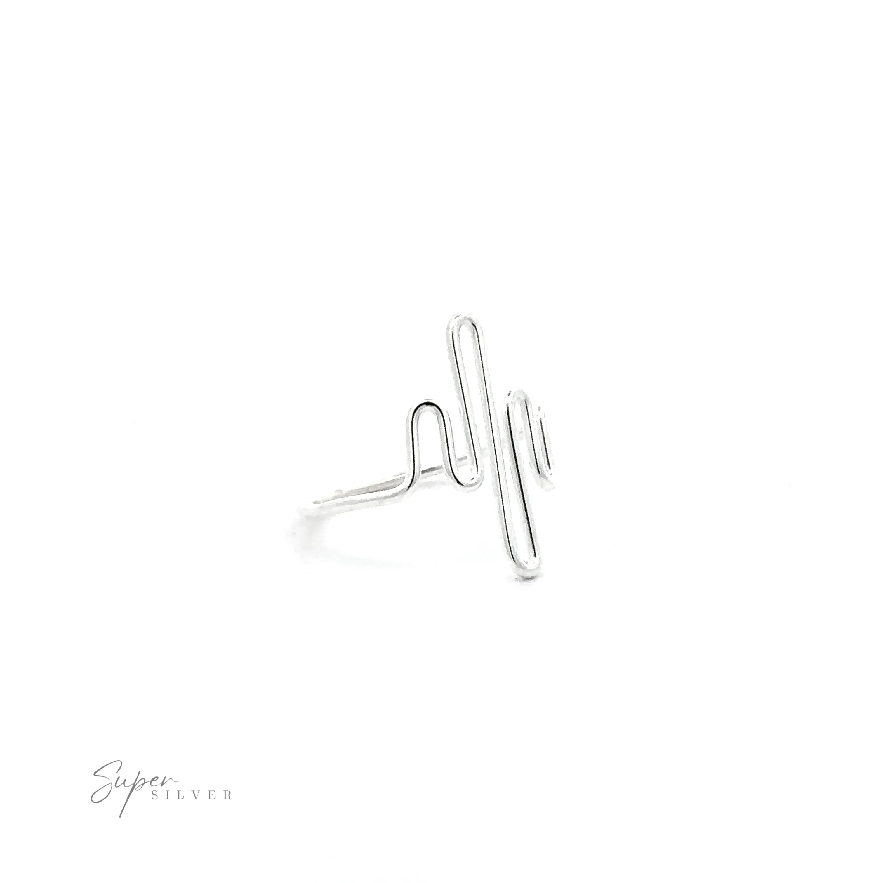 Silver Squiggle Ring