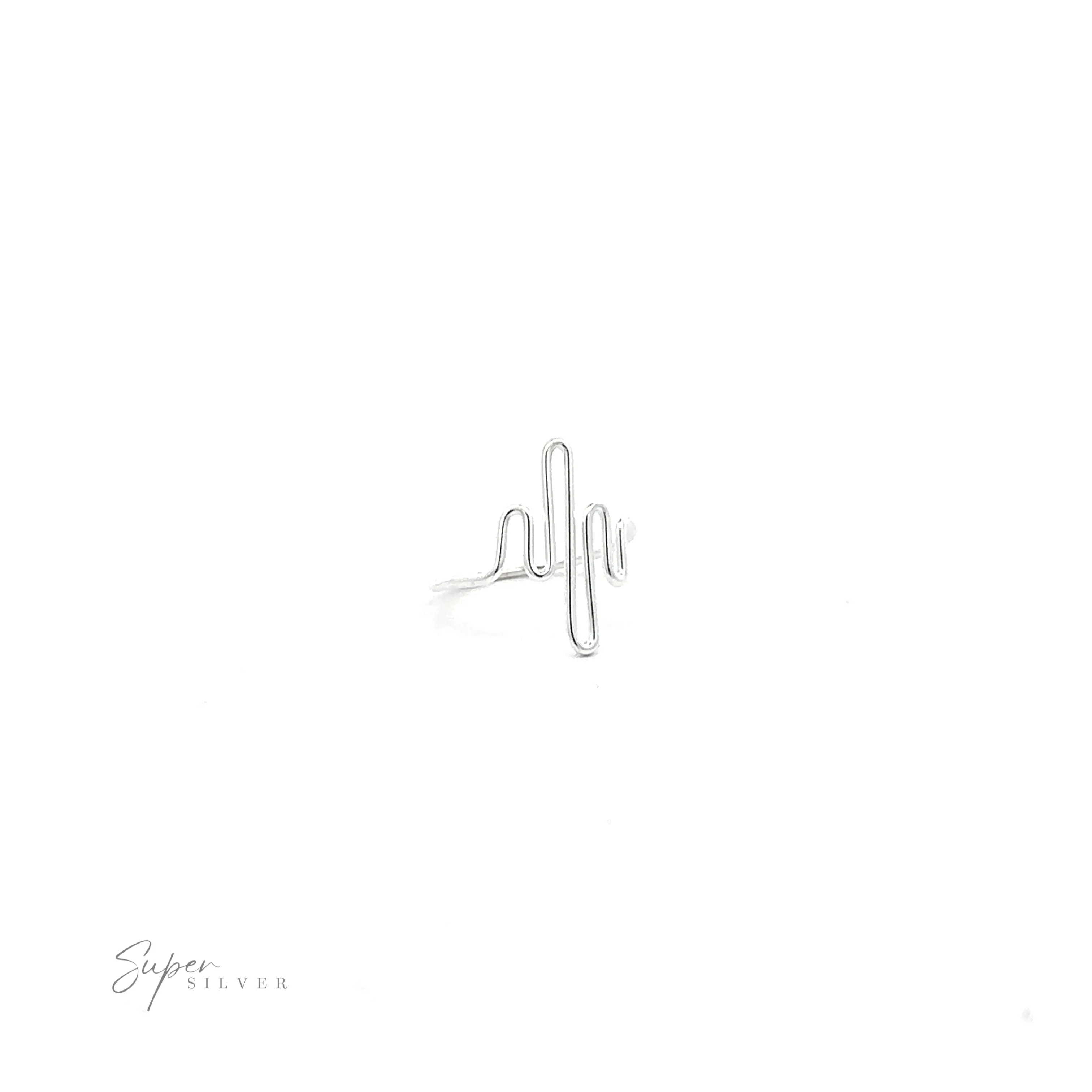 Silver Squiggle Ring