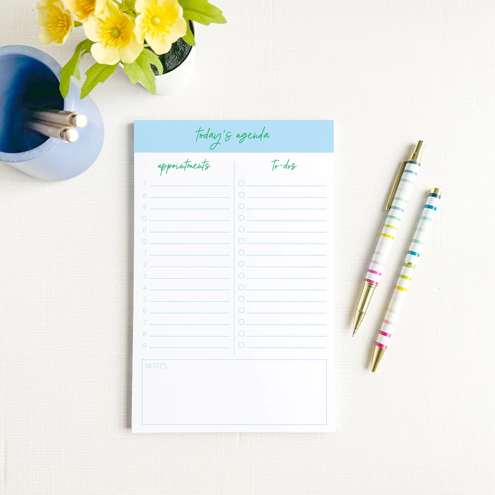 Simple Daily Planner Notepad