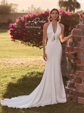Size 6 La Perle LP2438 Rebekah Ivory Gown