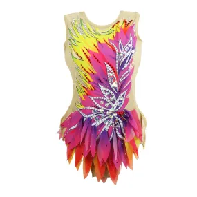 #SK04 Custom Professional Rythmic Gymnastics - Artistic- Ice Skating- Dance Competion Leotards