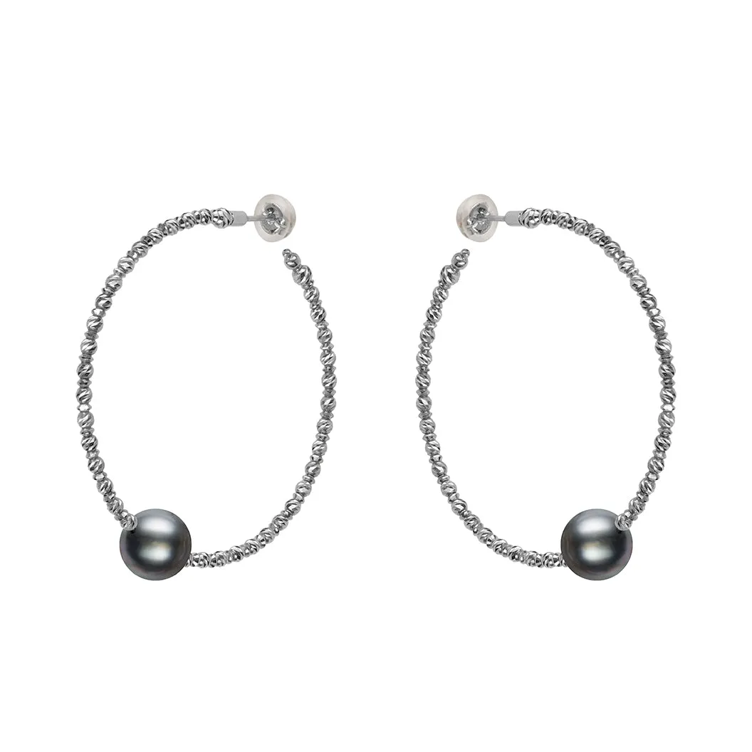 Sparkle Bangle Hoop Earrings