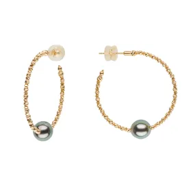 Sparkle Bangle Hoop Earrings