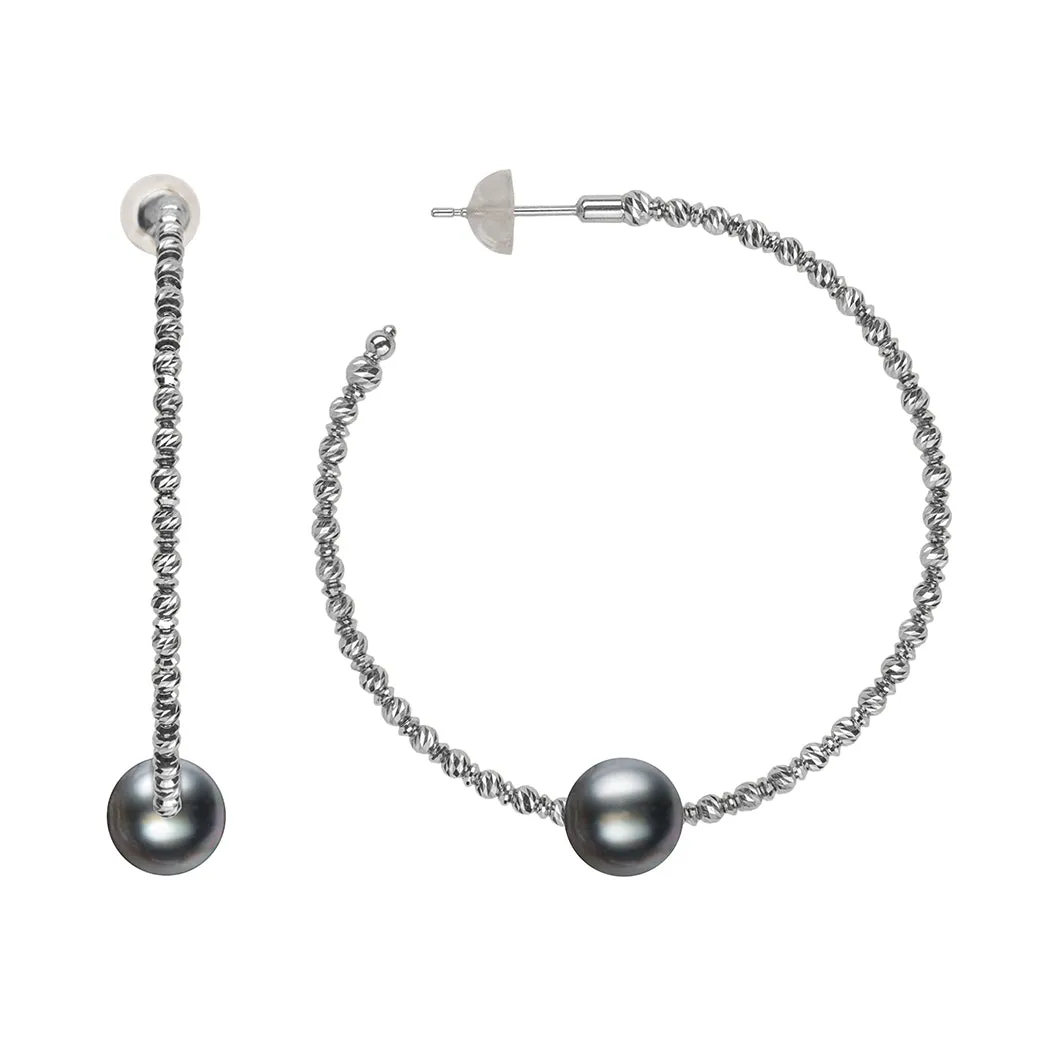 Sparkle Bangle Hoop Earrings