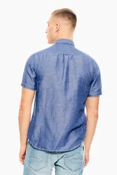 S/S LINEN W/BUTTON-DOWN REG-FIT