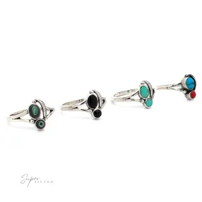 Stone and Feather Ring