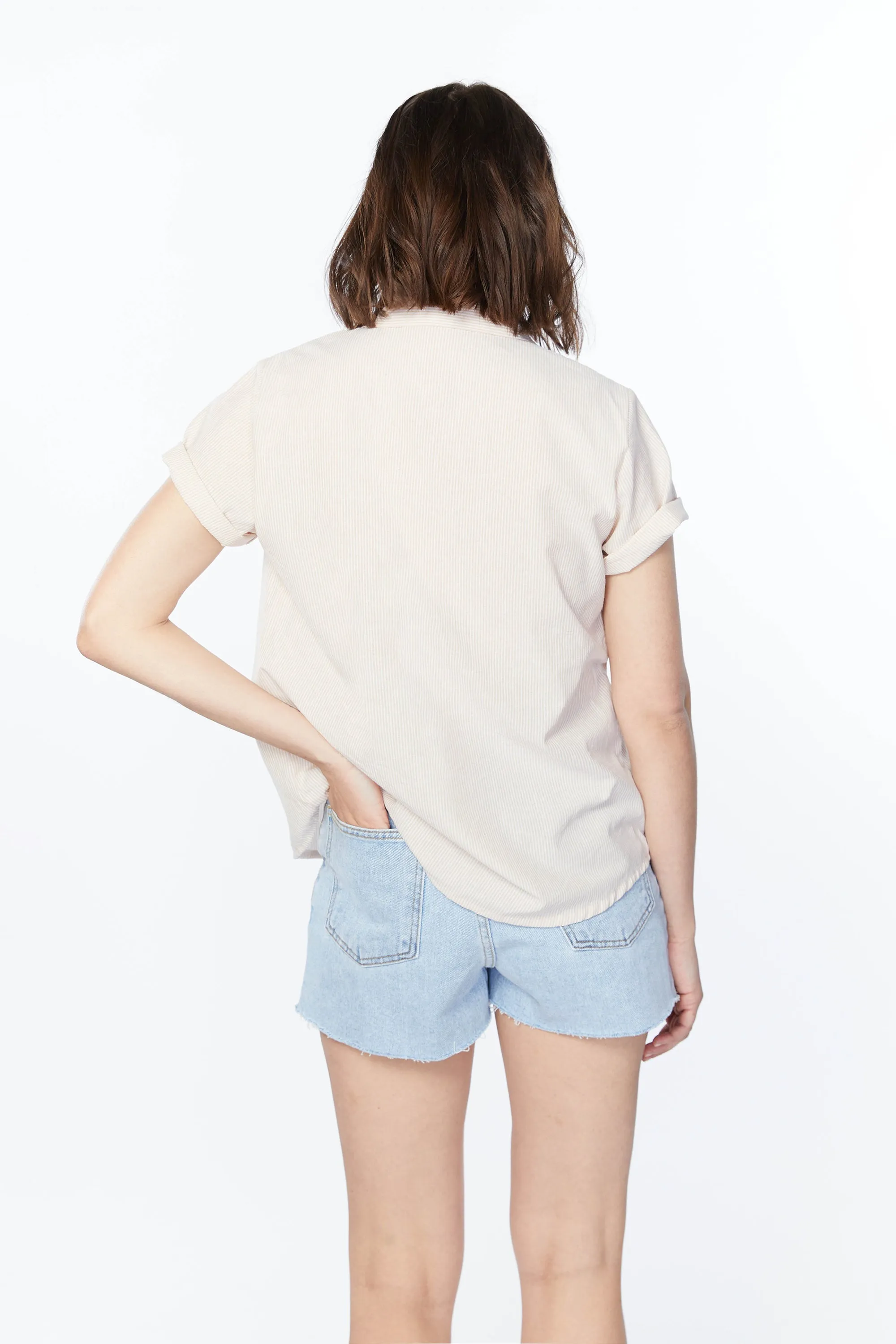 STRIPED SHORT SLEEVE SHIRT