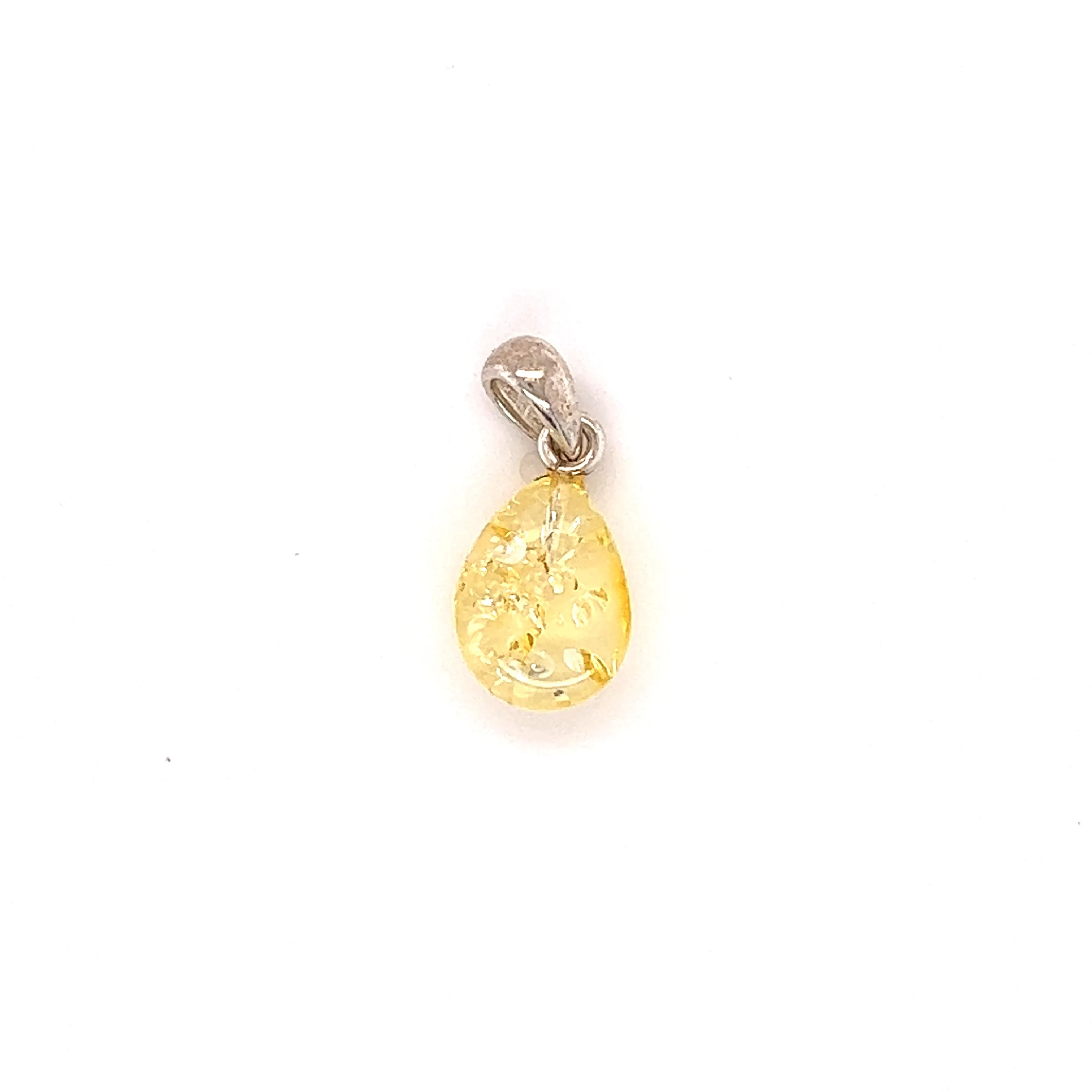 Teardrop Amber Pendant