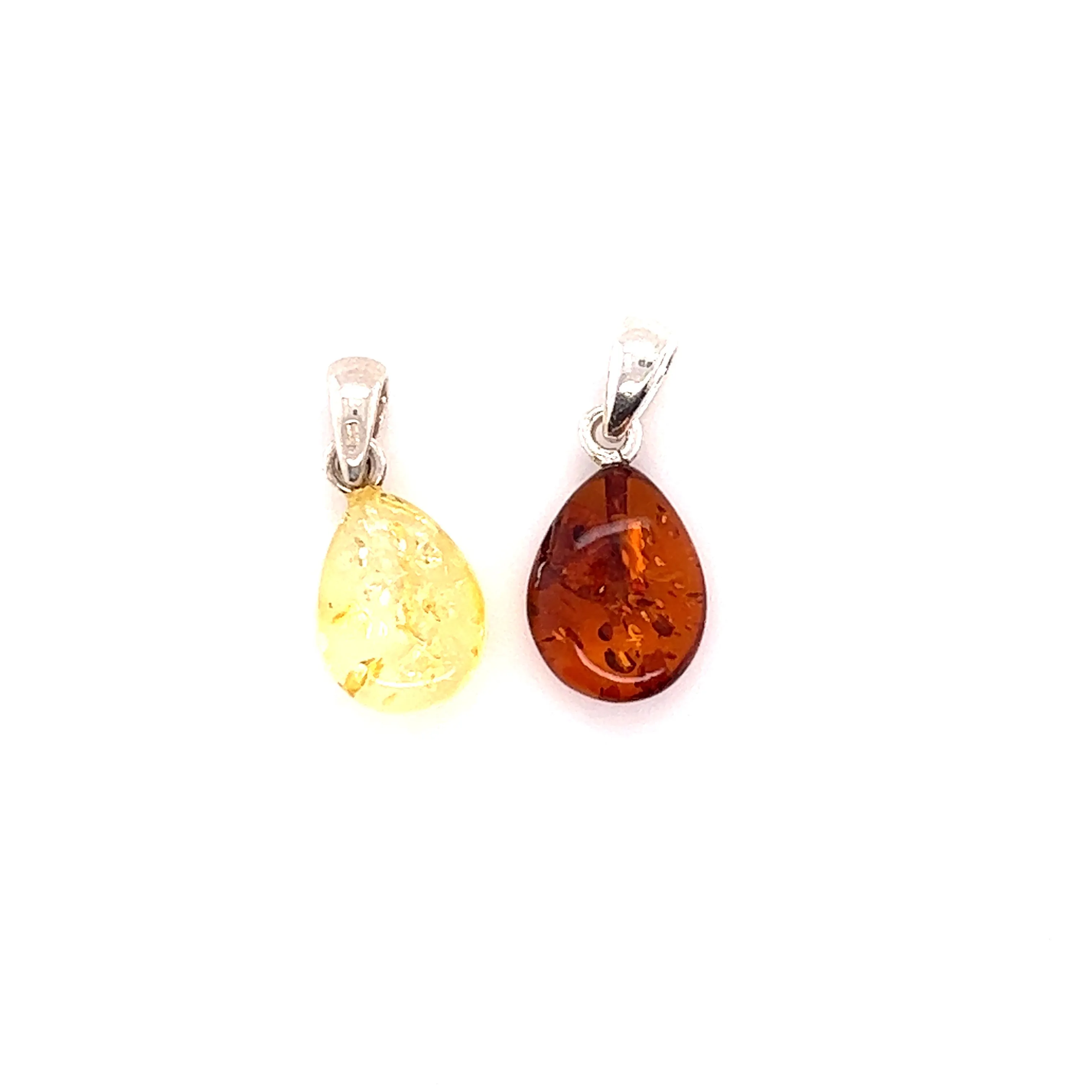 Teardrop Amber Pendant