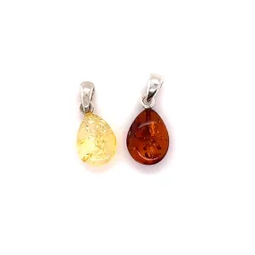 Teardrop Amber Pendant