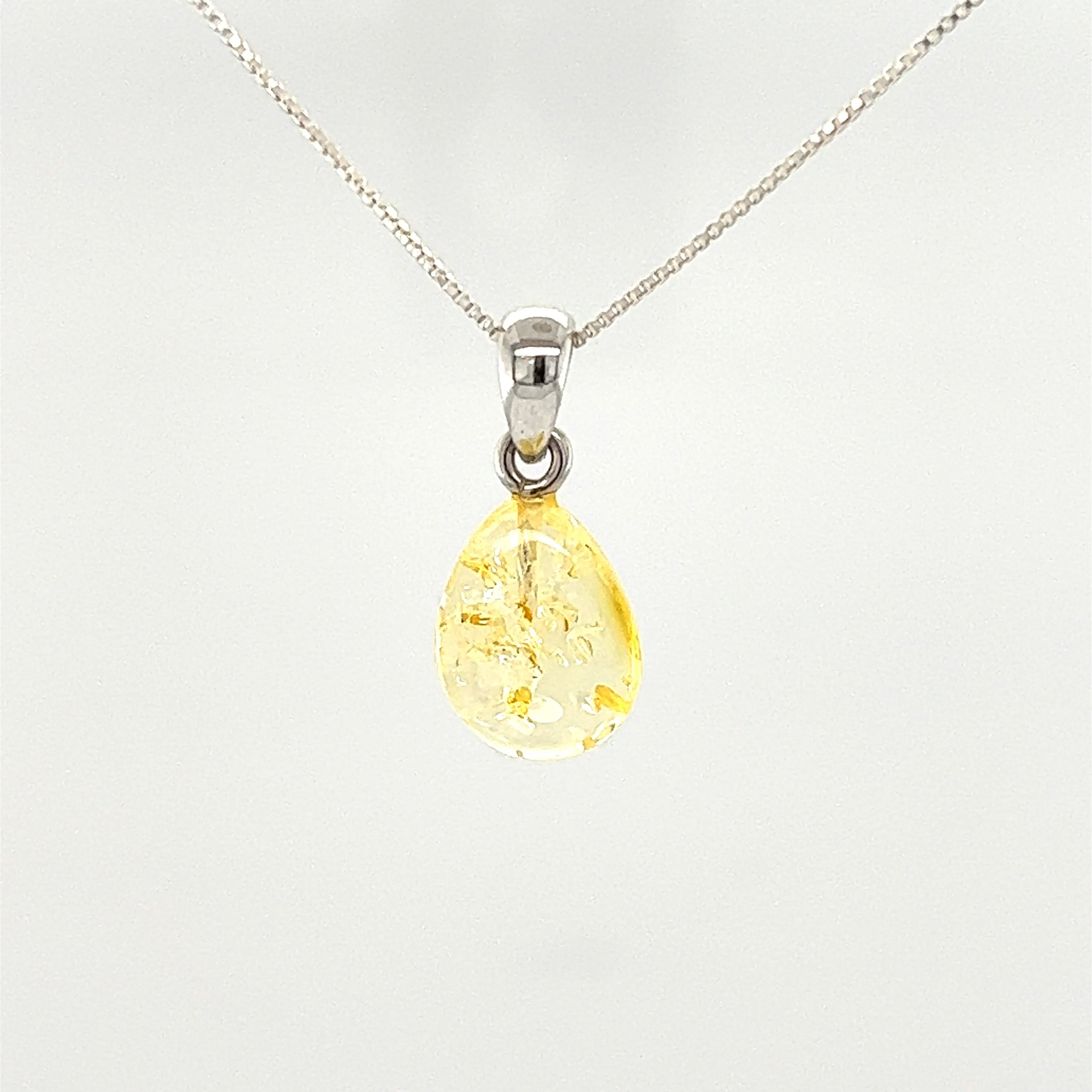 Teardrop Amber Pendant