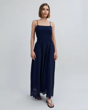 The Eyelet Delta Midi Dress