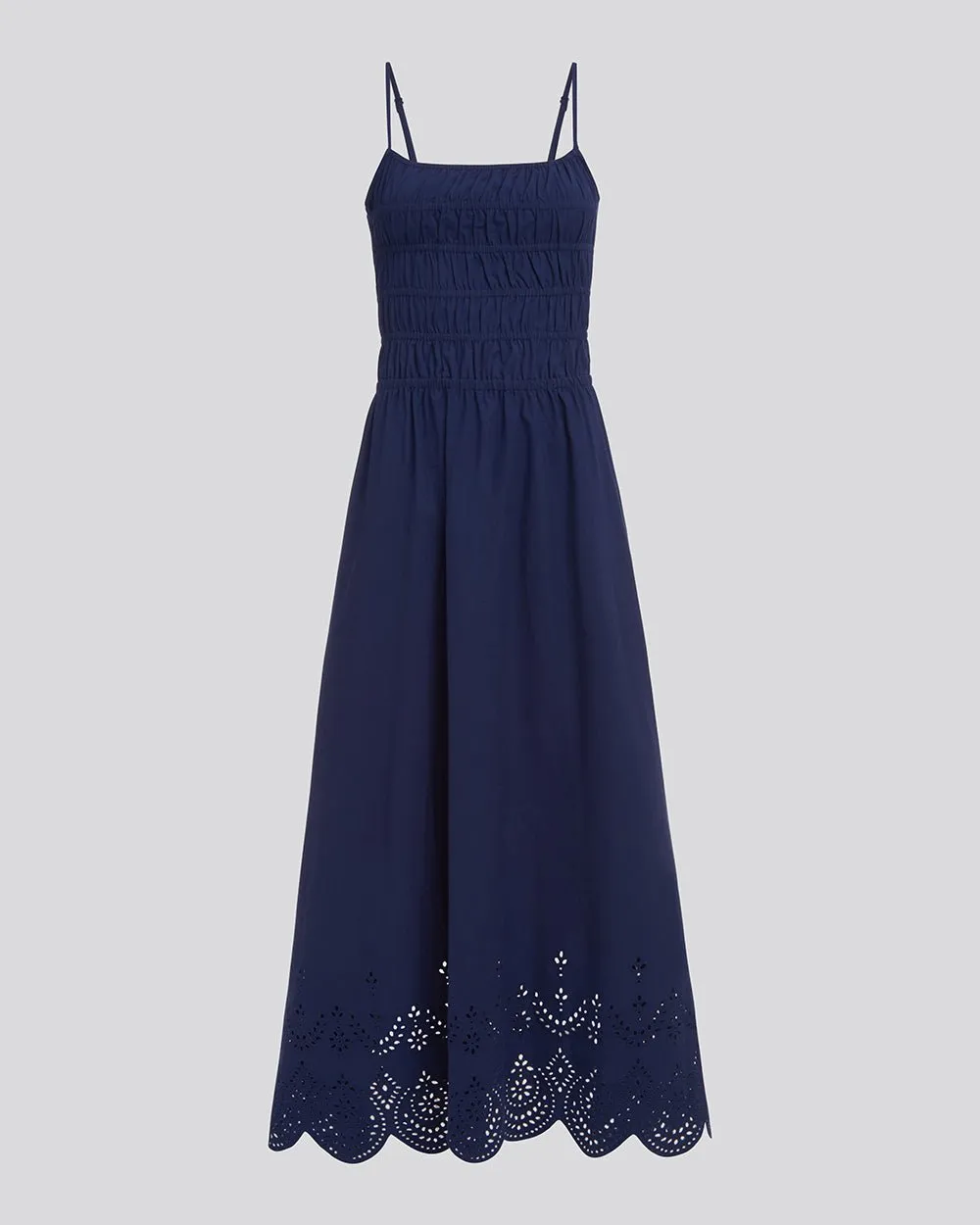 The Eyelet Delta Midi Dress