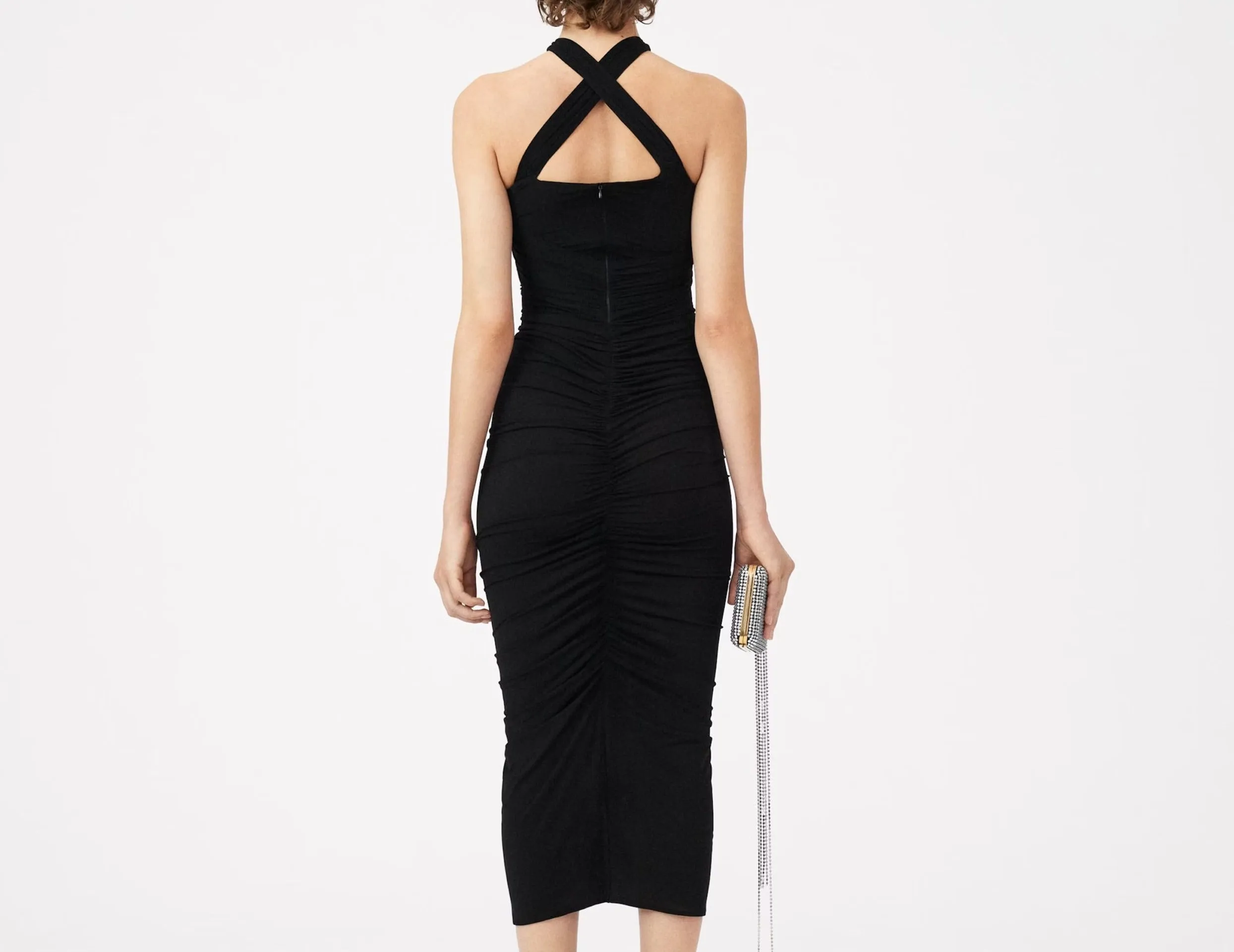 The Hottest Ruched Midi Dress