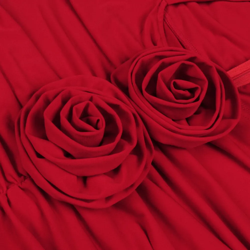 The Hottest Ruched Midi Dress