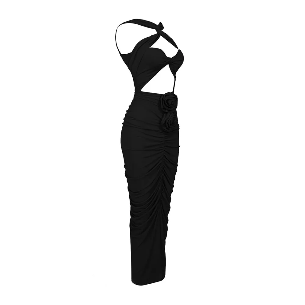 The Hottest Ruched Midi Dress