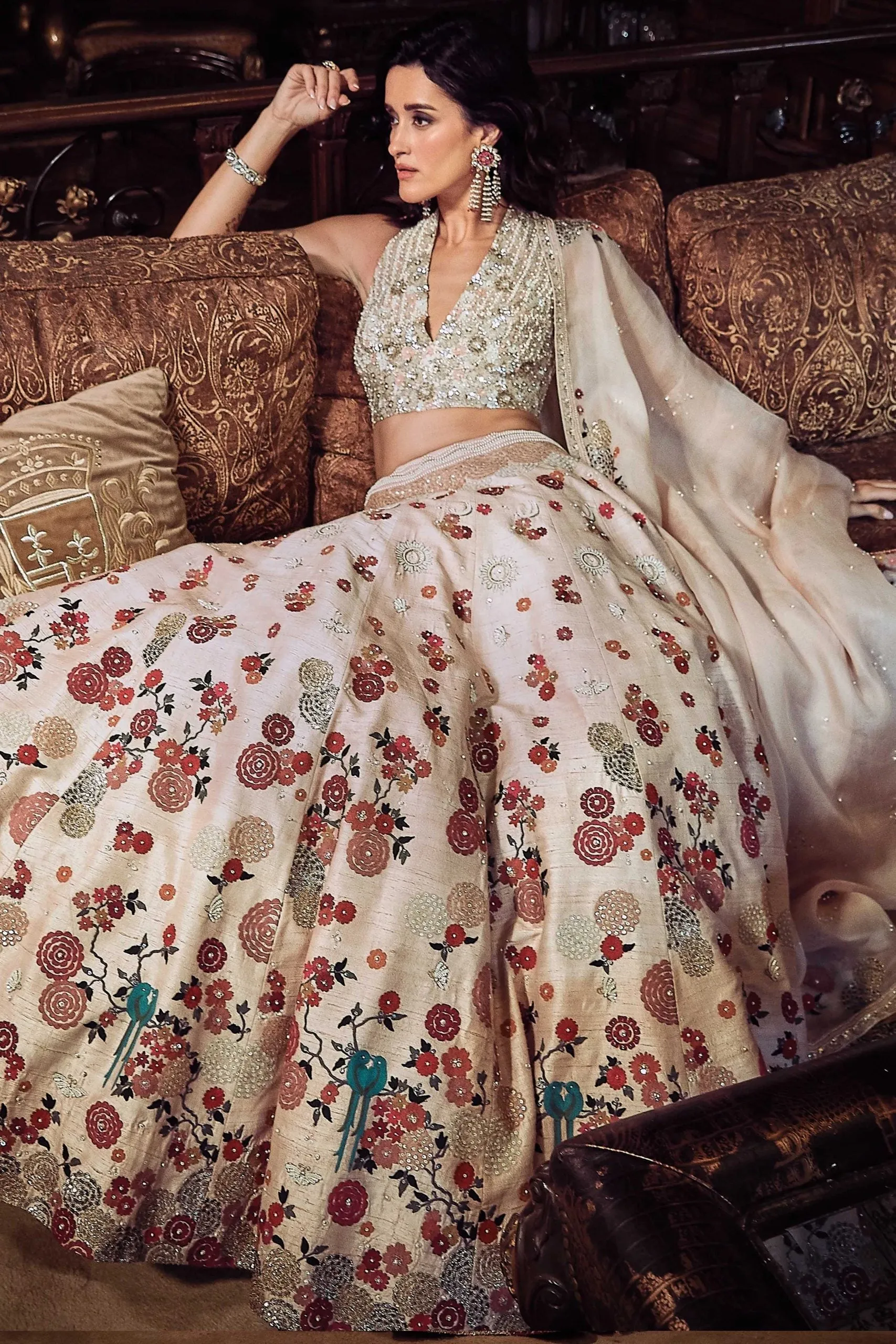 The Satire Japanese Pink Lehenga