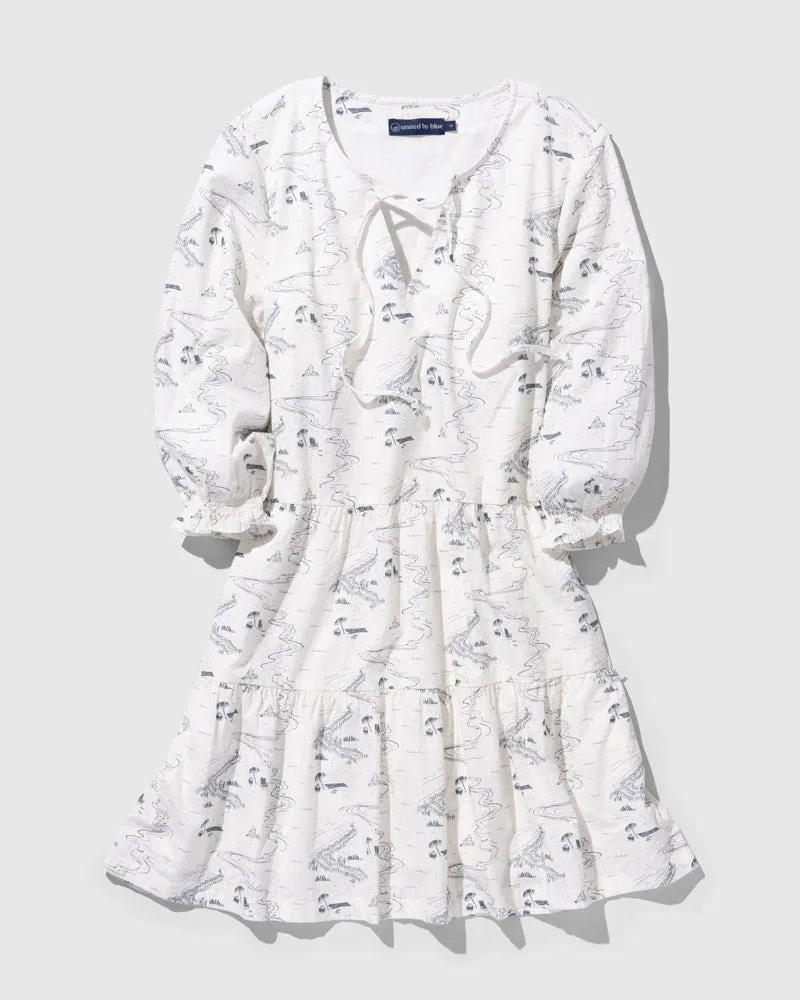 Tiered Seersucker Dress