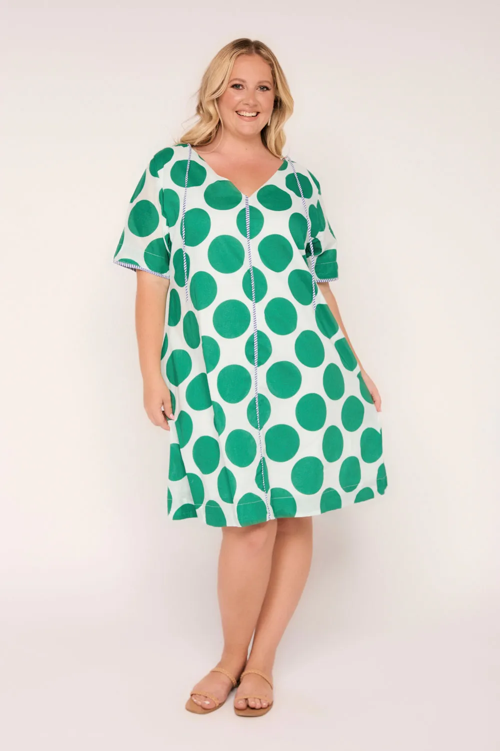 Tilly 2-Way Tunic Dress in Polka Fest