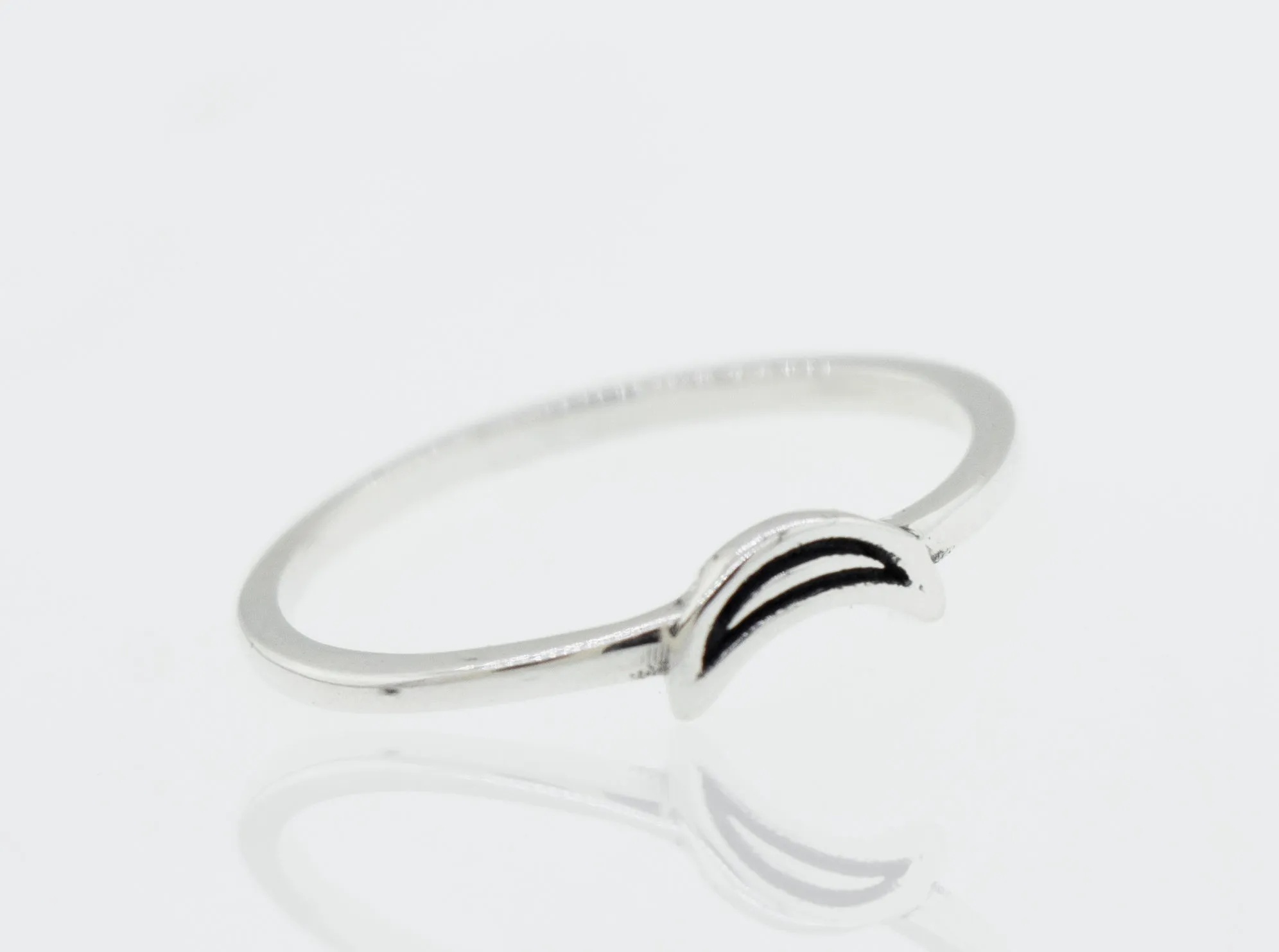 Tiny Crescent Moon Ring
