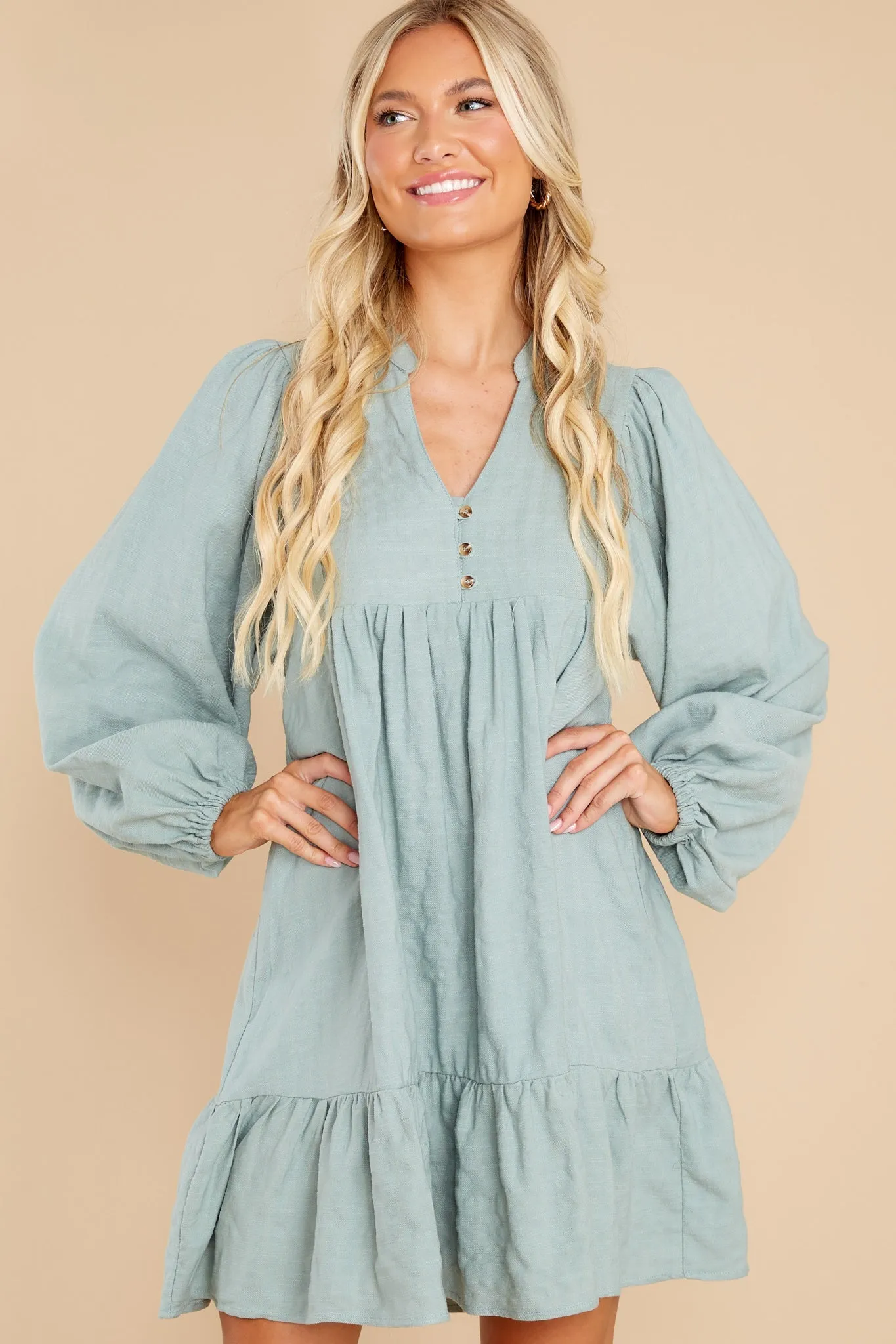Totally Satisfied Sage Dress