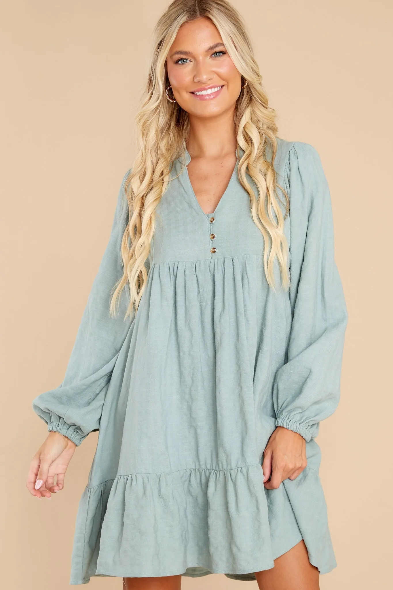 Totally Satisfied Sage Dress